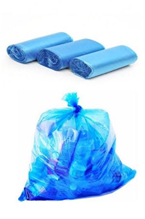 Büyük Boy Mavi Çöp Poşeti - 100 Adet (10 Rulo)