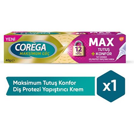 Corega Diş Protezi Yapıştırıcı Krem Yastık Konforu 40gr 