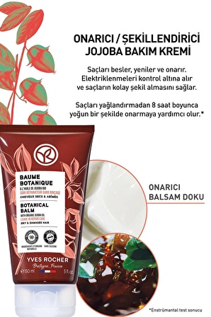 YVES ROCHER Onarıcı/Şekillendirici (Baume Botanique) Jojoba Prebiyotik Bakım Kremi - Vegan-150 ml