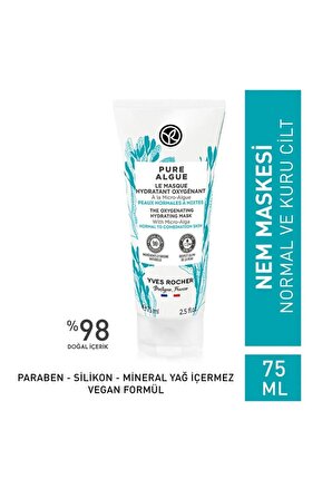 YVES ROCHER Set içeriği: Yoğun Nemlendirici ve Canlandırıcı Maske - PURE ALGUE Nemlendirici ve Canlandırıcı PEELİNG - PURE ALGUE Yoğun nemlendirici ve canlandırıcı maske, cildi derinlemesine ve uzun süreli olarak nemlendirir ve canlandırır. Cildin do