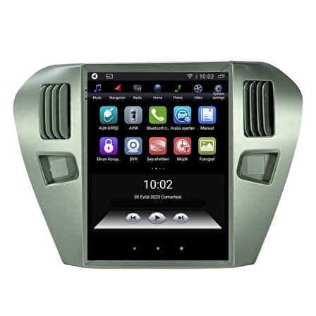 Araç Multimedya Peugeot 301 S UNI - TY / 8 GB RAM 256 GB HDD / 9.5 Inch Ekr. Carplay And. 13 Double Teyp - Navigasyon Cihazı FRX