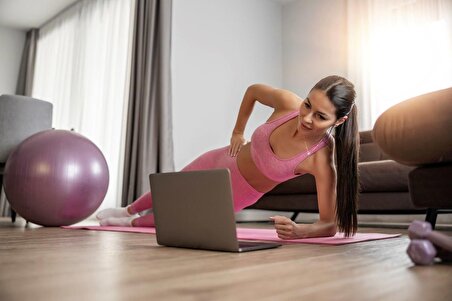 Kare Desenli Taşıma Askılı Pilates Minderi  Özel Seri 9 Mm Pilates  Yoga Matı