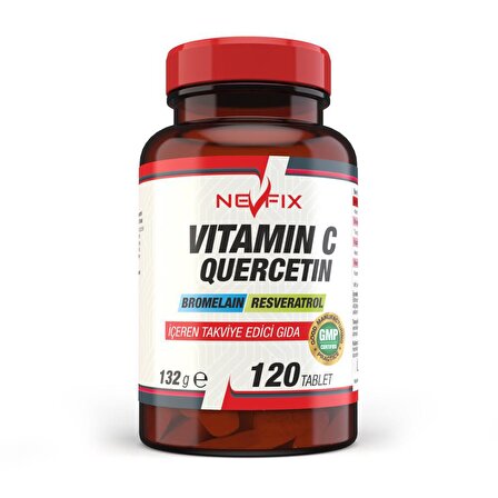 C Vitamini Vitamin C Bromelian Quercetin 120 Tablet