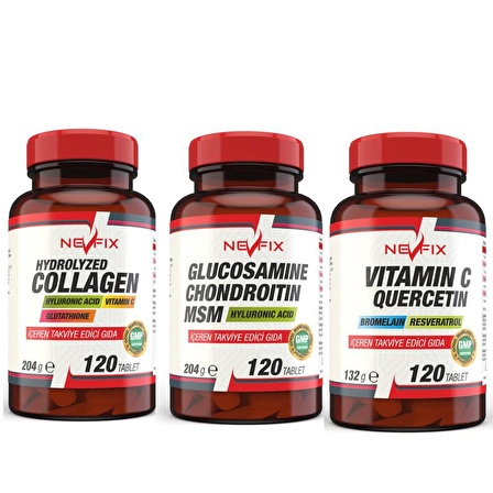 Vitamin C 1000 mg Collagen 1000 mg Glucosamine 1500 mg 3 Ürün 1'den