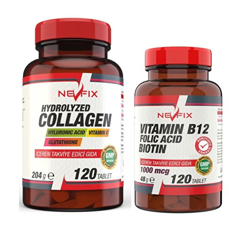 B12 Folic Acid Biotin 120 tablet Collagen ( Kolajen) 120 Tablet