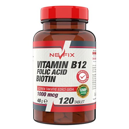 B12 Folic Acid Biotin 120 tablet Collagen ( Kolajen) 120 Tablet