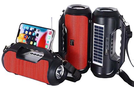 Concord Z20 FM Radyo USB & TF & Aux Girişi LED Işık Solar Güneş Enerji Bluetooth Hoparlör