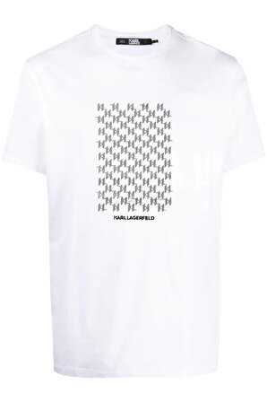 Reflective Monogram Logo Print T-shirt