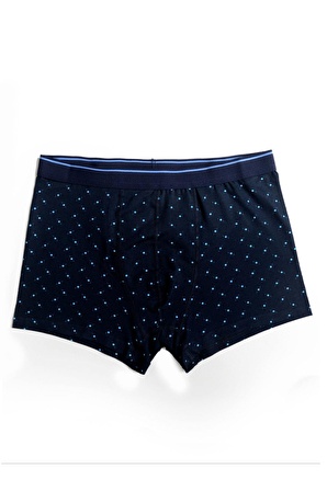 Blue Square Dot Boxer