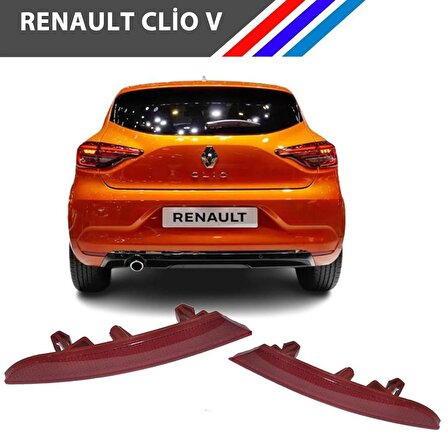 Renault Clio 5 Arka Tampon Reflektörü Sol ve Sağ Takım 2020 - 2023