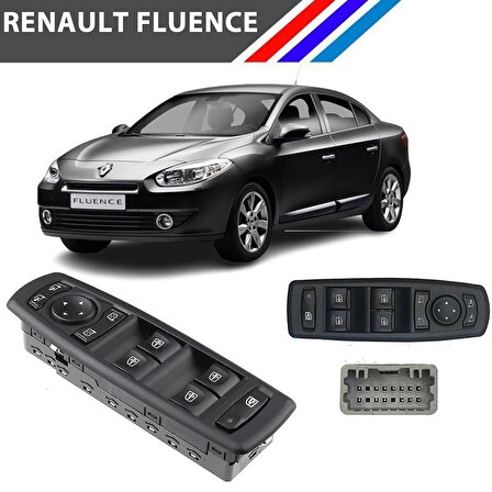 Renault Fluence Sol Ön Kapı Cam Düğme Kumanda Paneli 809610006R