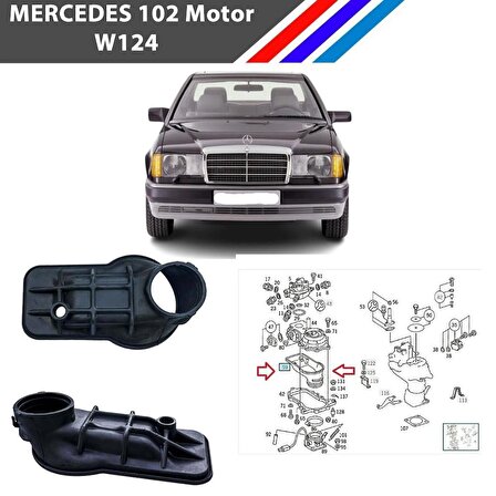 Mercedes 102 Motor W124 Enjeksiyonlu Hava Akış Ölçer Contası - Ördek lastiği A1021410990
