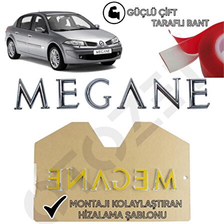 Renault Megane 2 Arka bagaj Megane Yazı