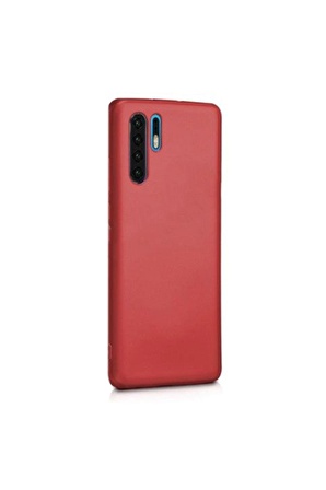 Huawei P30 Pro Kılıf Premier Silikon Esnek Arka Koruma Mürdüm