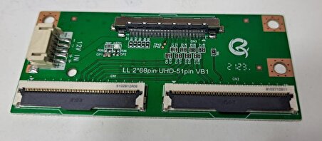 LVDS FLEXİ LG LL 2*68PİN UHD-51 VB1 SET (1 KART 2 FLEXİ 1 KABLO)