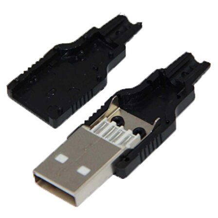LEHİMLENEBİLİR USB A ERKEK SOKET (IC-264A)