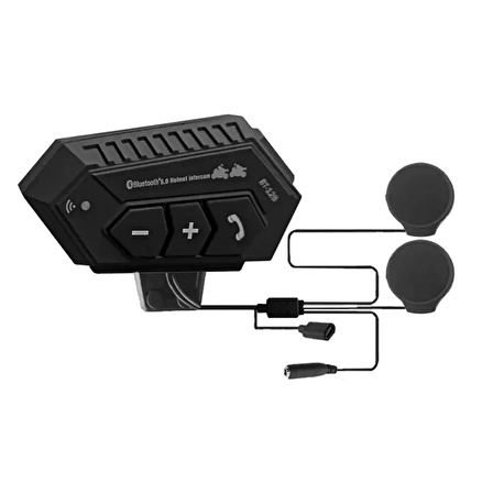 Kaliteli Motosiklet Bluetooth Kask Intercom 2 Binici Için Çoklu Bağlantı Interkom Eşleştirme BT12B