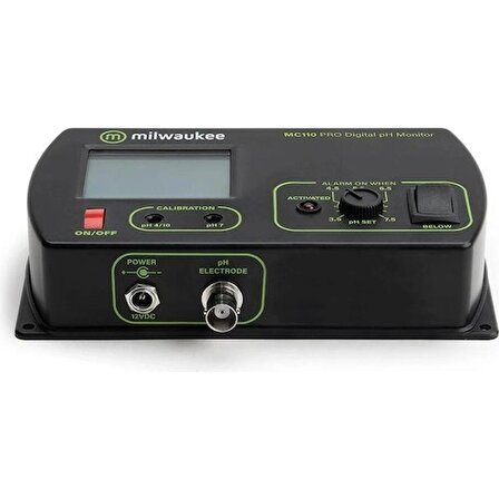 MC110 Pro Ph Kontrol Cihazı - Ph Metre Monitör - LCD Ekran ve Alarmlı