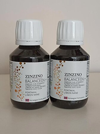  Zinzino Balanceoil+, 100 ml Yeni Nesil Balık Yağı 2 Kutu