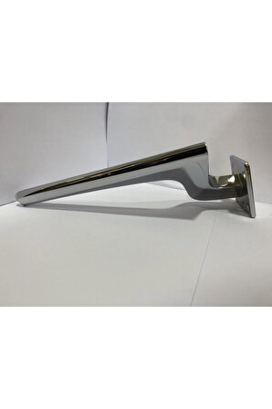 Zarif Metal Ayak Krom 25cm Kanepe Koltuk Ünite Şifonyer Dolap Puf Modern Mobilya Ayağı Gümüş Renk