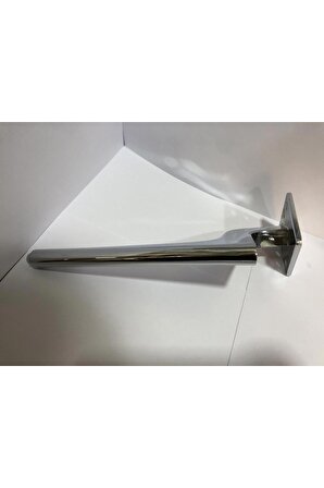 Zarif Metal Ayak Krom 25cm Kanepe Koltuk Ünite Şifonyer Dolap Puf Modern Mobilya Ayağı Gümüş Renk