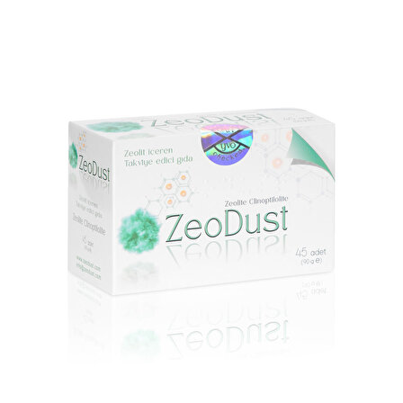 ZeoDust® Zeolit Clinoptilolite | Yetişkinler ve Çocuklar için Tam Vücut Detoksu | Clinoptilolite %95-%98 2-5 µm | 3X Aktifleştirilmiş |Enerjiyi, pH Dengesini, Bağırsak Sağlığını, Cilt Sağlığını, Konsantrasyonu Destekler | 2g X 45 Saşe