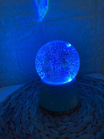 Işıklı Müzikli Kar Küresi Romantik Kar Küresi 12x8 cm