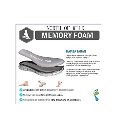 Ryt North Of Wild Miami Füme 42 Numara Memory Foam Taban Erkek Günlük Sneaker Spor Ayakkabı