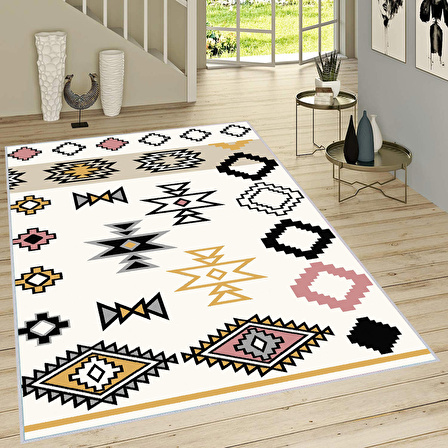 Dijital Baskı Yıkanabilir Kaymaz Taban Salon Halısı Ve Yolluk RVG1663