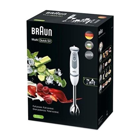Braun Multiquıck 5 MQ5245WH 1000 W Varıo Hand Blender Seti