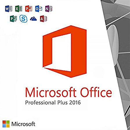  Microsoft Office 2016 Pro Plus Dijital Lisans Anahtarı Key 32&64 Bit