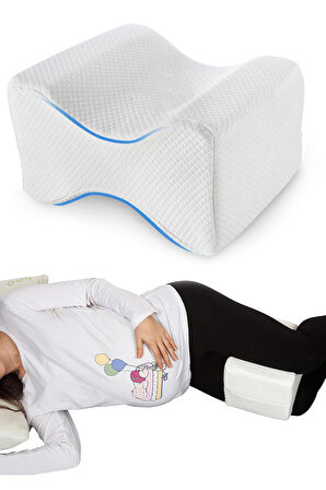 Beyaz Ortopedik Hamile Destek Yastığı Bacak Arası Yastık