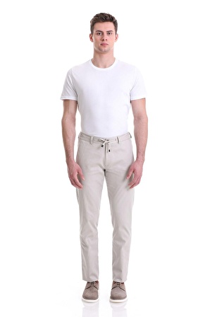 Taş Dinamik Fit Desenli Pamuklu Yandan Cepli Jogger Kanvas Pantolon | 33
