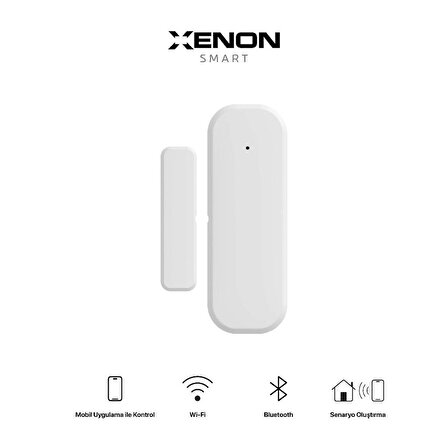 Xenon Smart Akıllı Kapı ve Pencere Sensörü,Wi-Fi +Bluetooth Destekli
