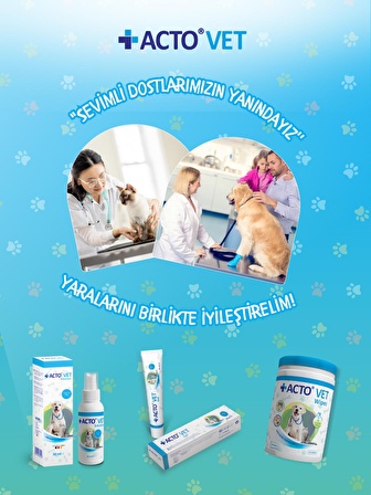 ACTO® VET SOLUTION 100 ML | Evcil Hayvanlar için Yara İyileştirme Solüsyonu