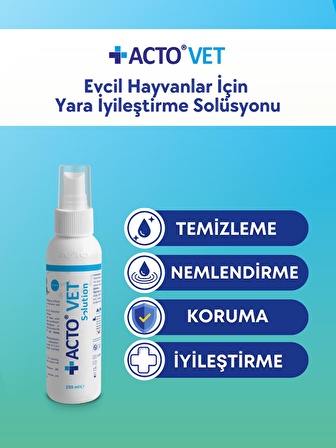 ACTO® VET SOLUTION 250 ML | Evcil Hayvanlar için Yara İyileştirme Solüsyonu