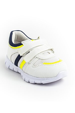 Mnpc Erkek Çocuk Beyaz Ortopedik Destekli Çocuk Spor Ayakkabı
