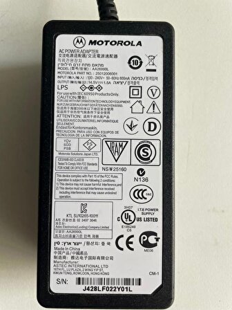 Motorola 14.5V 1.5A Adaptör