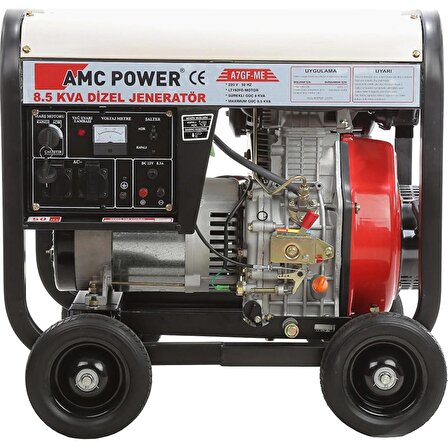 Amc Power Jeneratör 8,5Kva AGF7ME 220v Marşlı-İpli Dizel - 2627011