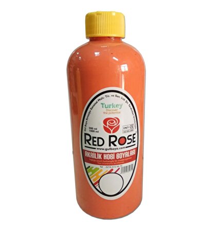 Akrilik Hobi Boyası Redrose 10 Renk  varyant 500ml