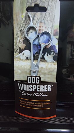 Cesar Milan Dog Whisperer Paslanmaz Çelik Köpek Tüy İnceltme Makası