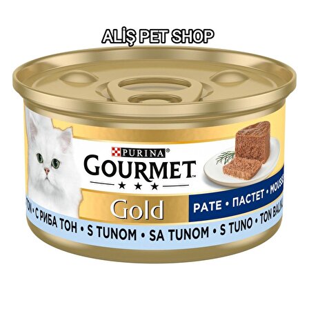 Purina Gourmet Gold Kıyılmış Ton Balıklı Kedi Yaş Mama 85 gr x 24 Adet