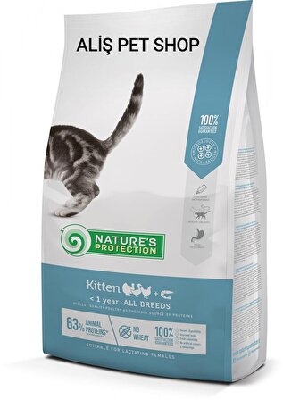 Nature's Protection Düşük Tahıllı Kümes Hayvanlı Yavru Kedi Maması 18 kg