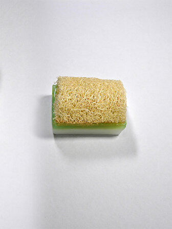 Doğal Kabak Lifli Aloe Veralı & Keçi Sütlü Sabun (yüz Lifi Hediyeli) %100 El Yapımı