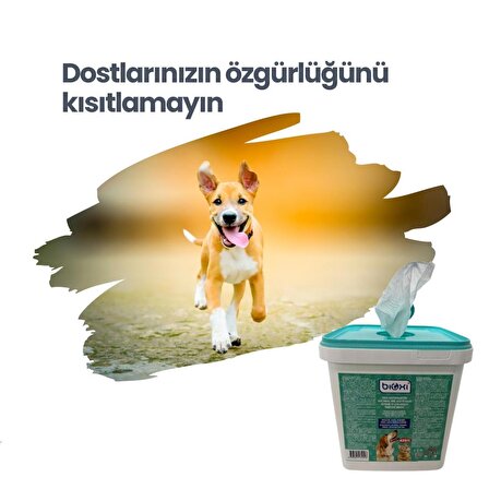 Bioxi® Evcil Hayvanlar İçin Hijyenik Ve Çok Amaçlı Temizleme Kova Mendil