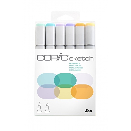 Copic Sketch Marker 6lı set Pale Pastels