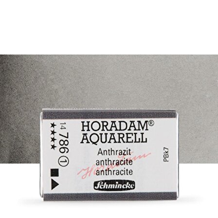 Schmincke Horadam Aquarell Tam Tablet Sulu Boya Charcoal Grey 786 S.1 