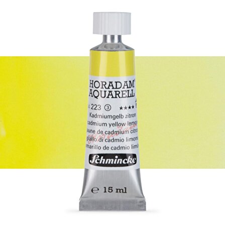 Schmincke Horadam Aquarell Tube Tüp Sulu Boya 15ml Cadmium Yellow Lemon 223 S.3