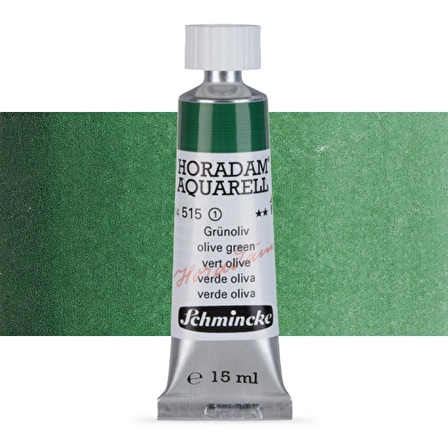 Schmincke Horadam Aquarell Tube Tüp Sulu Boya 15ml Green Olive 515 S.1