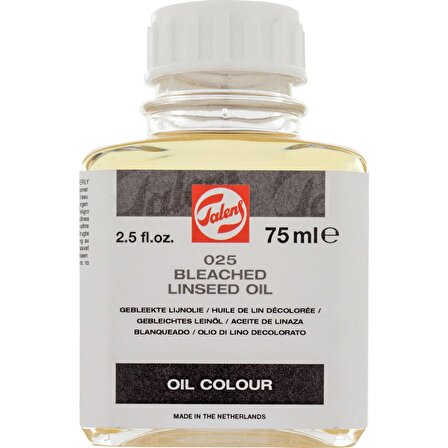 Talens Linseed Oil Bleached 025 75ml (Ağartılmış Keten Yağı)